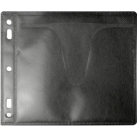 Two disc fabric backing with V cutout (black)