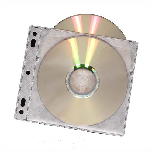 Two disc fabric backing with V cutout (white)